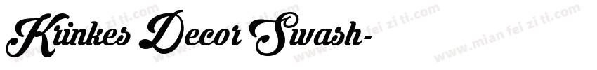 Krinkes Decor Swash字体转换